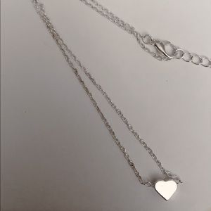 silver heart necklace